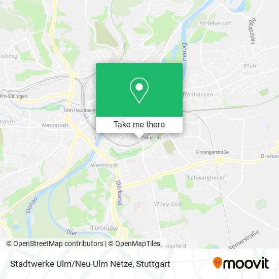 Stadtwerke Ulm/Neu-Ulm Netze map