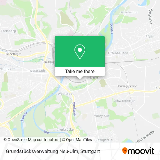 Карта Grundstücksverwaltung Neu-Ulm