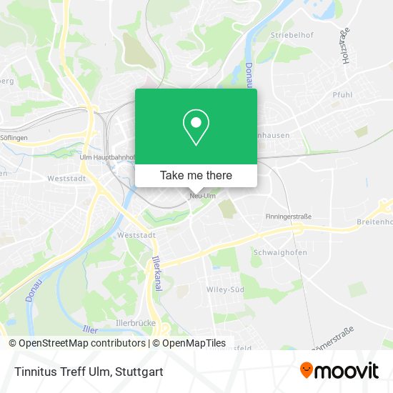 Карта Tinnitus Treff Ulm