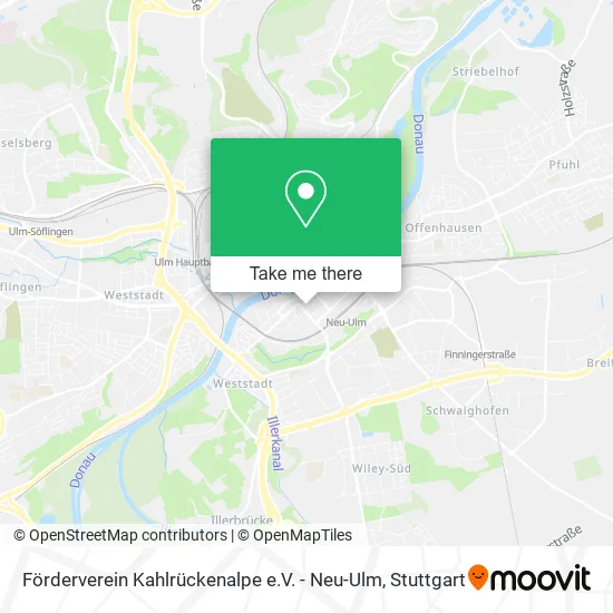 Карта Förderverein Kahlrückenalpe e.V. - Neu-Ulm