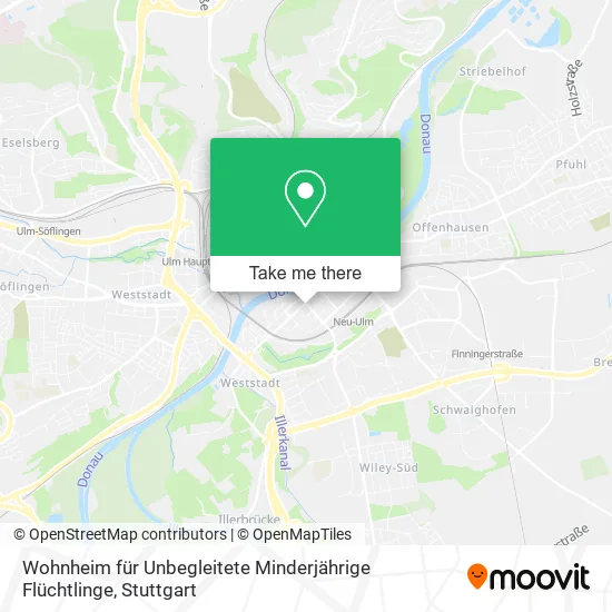 Карта Wohnheim für Unbegleitete Minderjährige Flüchtlinge