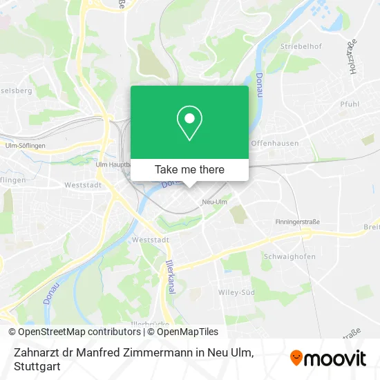Карта Zahnarzt dr Manfred Zimmermann in Neu Ulm