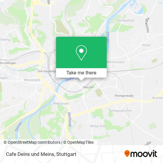 Cafe Deins und Meins map