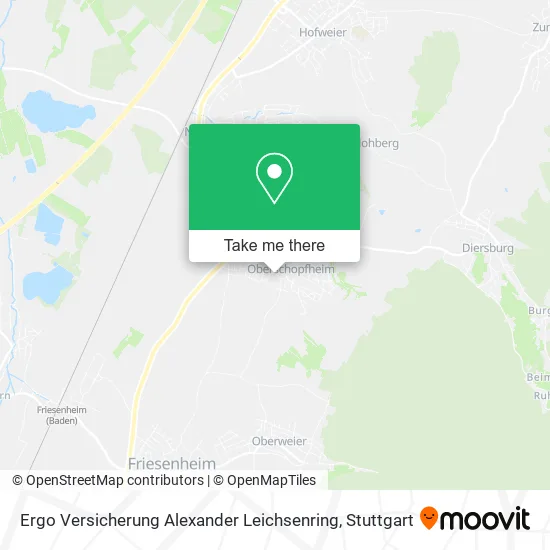 Карта Ergo Versicherung Alexander Leichsenring