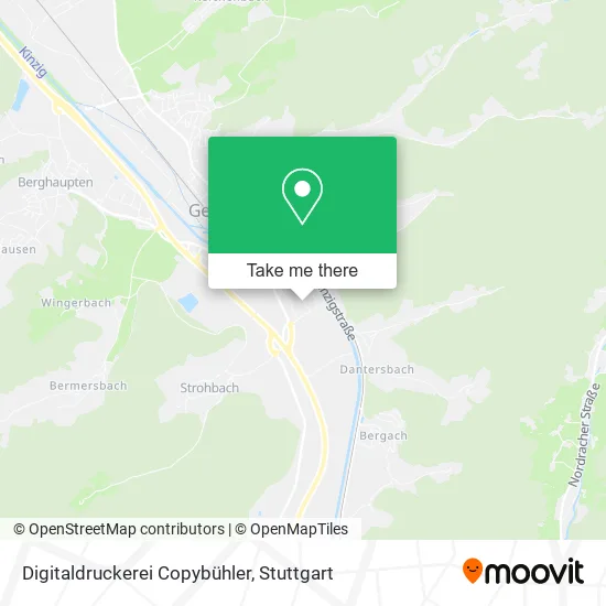 Карта Digitaldruckerei Copybühler