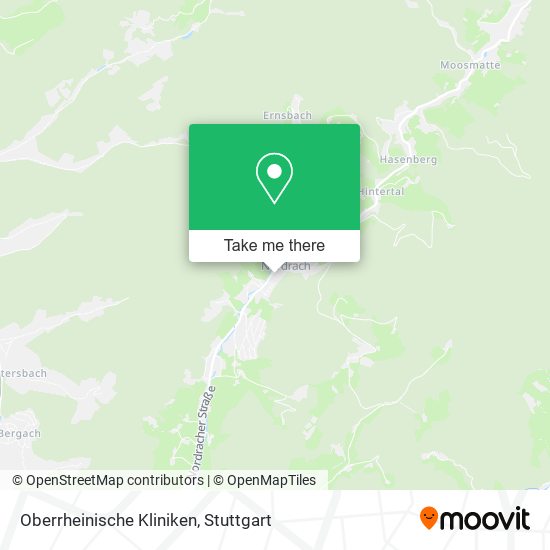 Oberrheinische Kliniken map