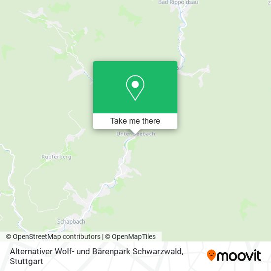 Alternativer Wolf- und Bärenpark Schwarzwald map