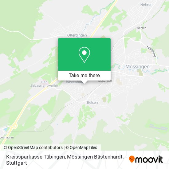 Kreissparkasse Tübingen, Mössingen Bästenhardt map