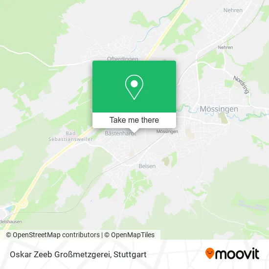 Карта Oskar Zeeb Großmetzgerei