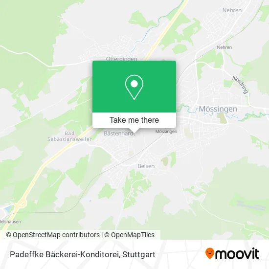Карта Padeffke Bäckerei-Konditorei