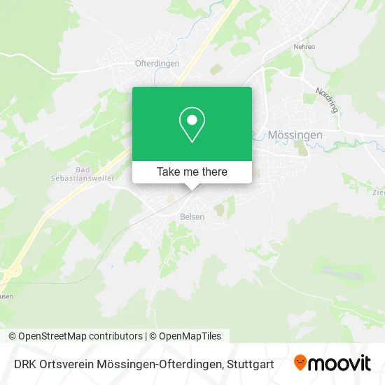 Карта DRK Ortsverein Mössingen-Ofterdingen