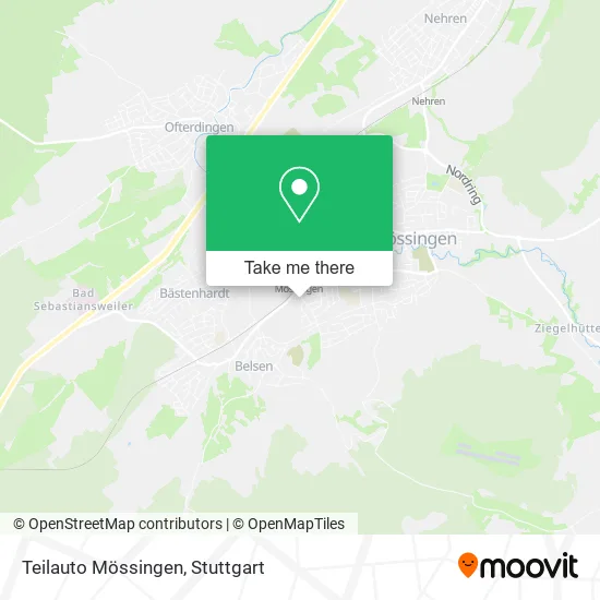 Карта Teilauto Mössingen