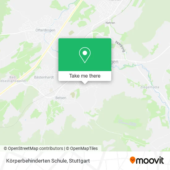 Карта Körperbehinderten Schule