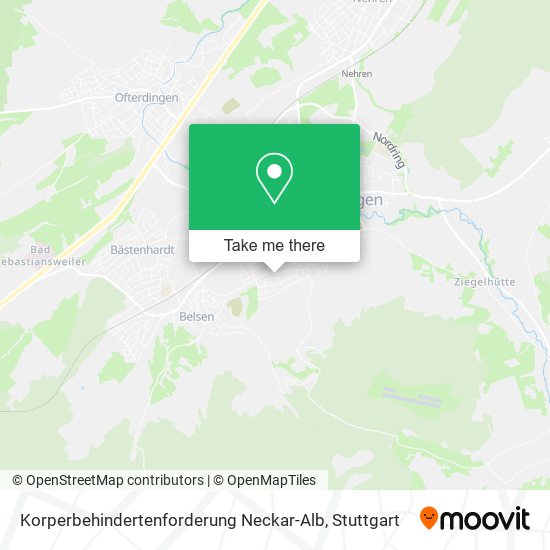 Korperbehindertenforderung Neckar-Alb map