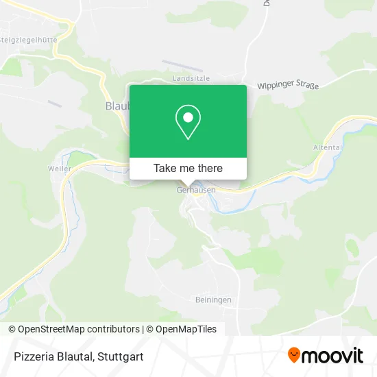 Карта Pizzeria Blautal