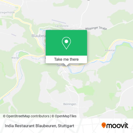 India Restaurant Blaubeuren map