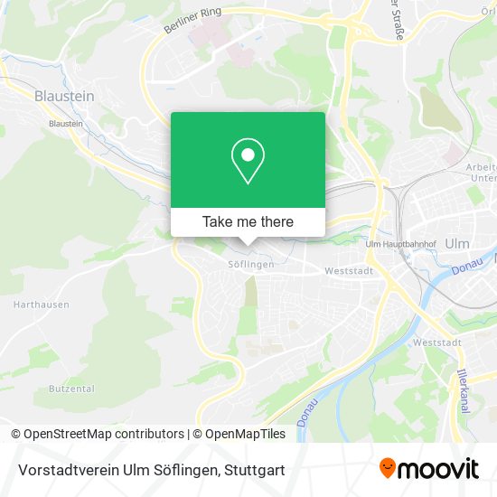 Vorstadtverein Ulm Söflingen map