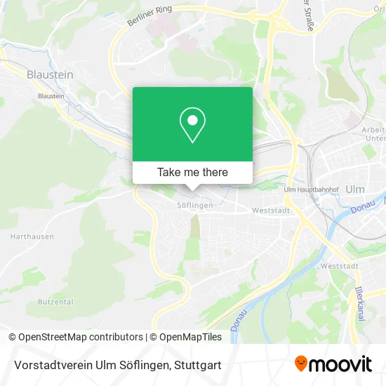Карта Vorstadtverein Ulm Söflingen