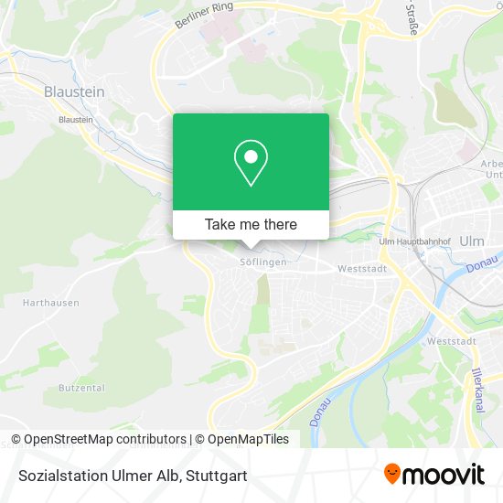 Sozialstation Ulmer Alb map
