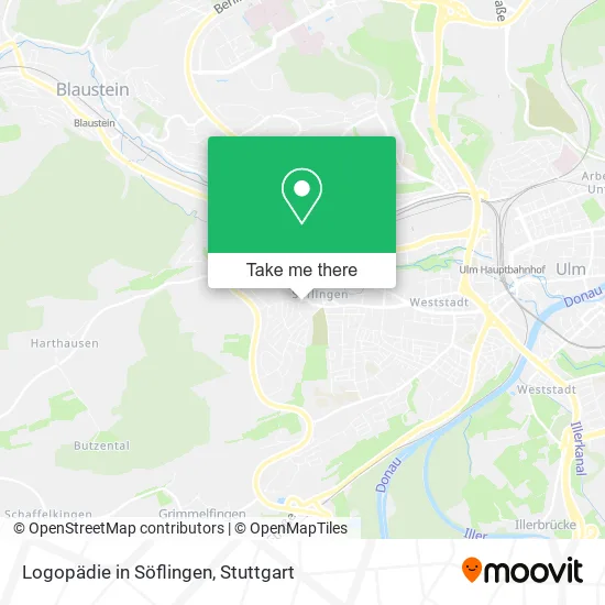 Карта Logopädie in Söflingen