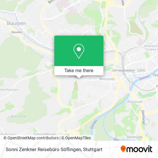 Sonni Zenkner Reisebüro Söflingen map