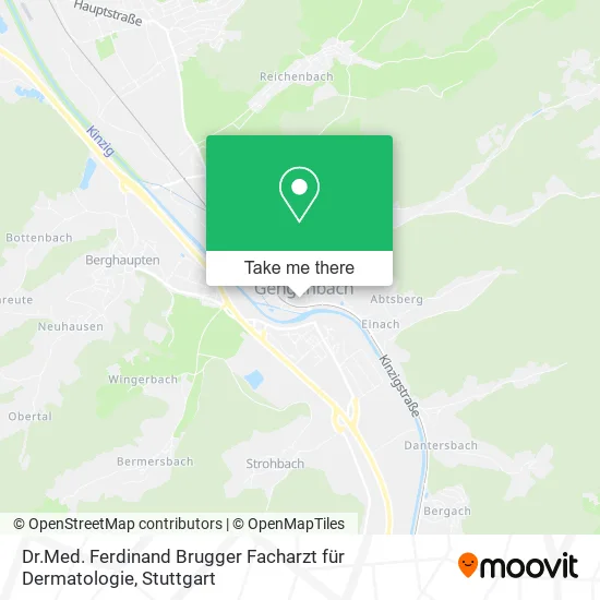Карта Dr.Med. Ferdinand Brugger Facharzt für Dermatologie