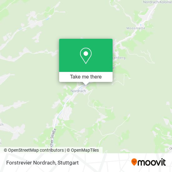 Forstrevier Nordrach map