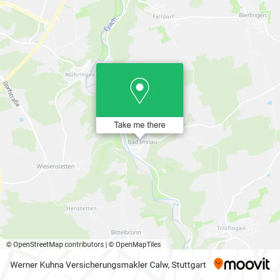 Карта Werner Kuhna Versicherungsmakler Calw
