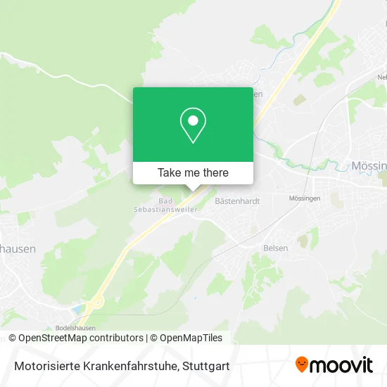 Карта Motorisierte Krankenfahrstuhe