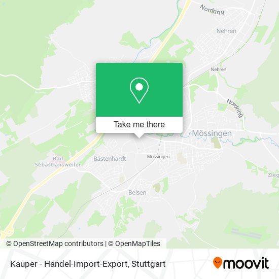 Карта Kauper - Handel-Import-Export