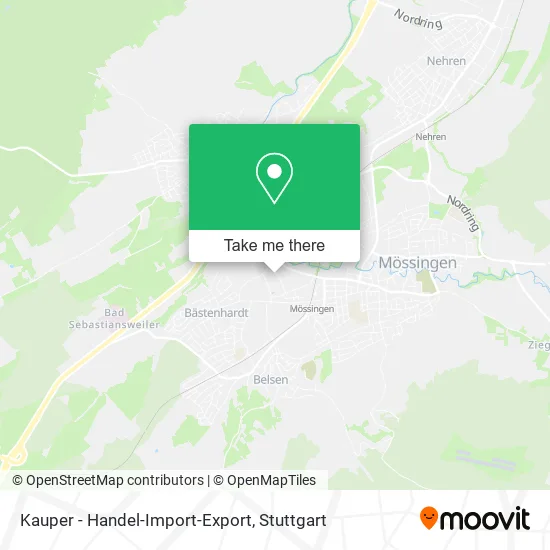 Карта Kauper - Handel-Import-Export