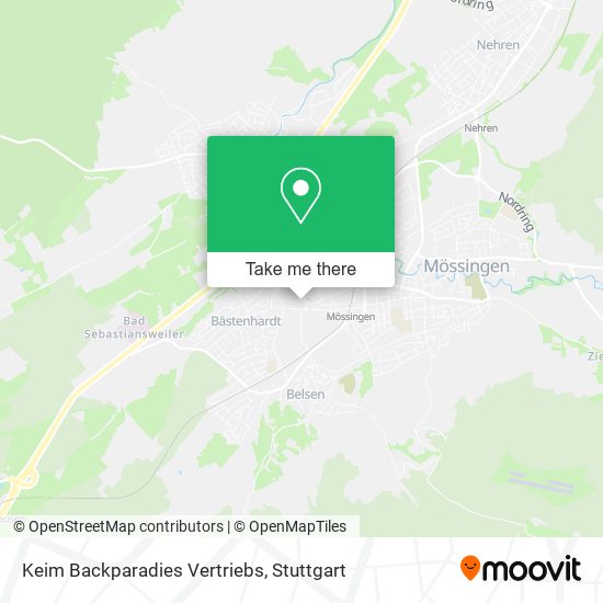 Карта Keim Backparadies Vertriebs