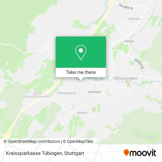 Kreissparkasse Tübingen map