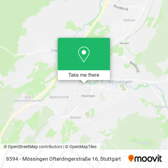 Карта 8594 - Mössingen Ofterdingerstraße 16