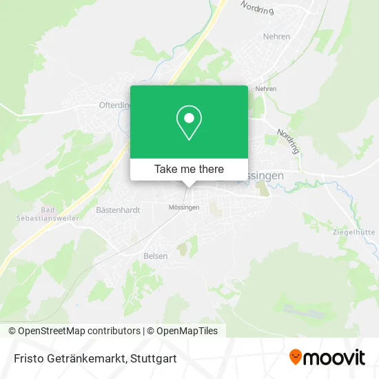 Карта Fristo Getränkemarkt