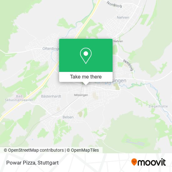 Powar Pizza map