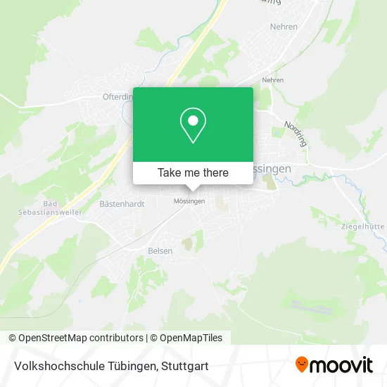 Карта Volkshochschule Tübingen