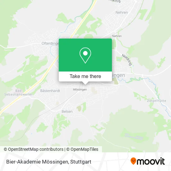 Карта Bier-Akademie Mössingen