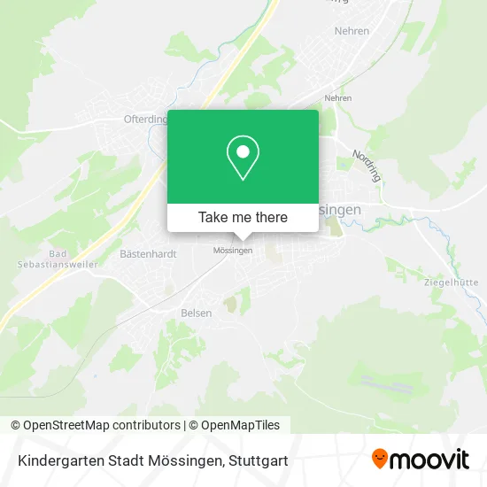 Карта Kindergarten Stadt Mössingen