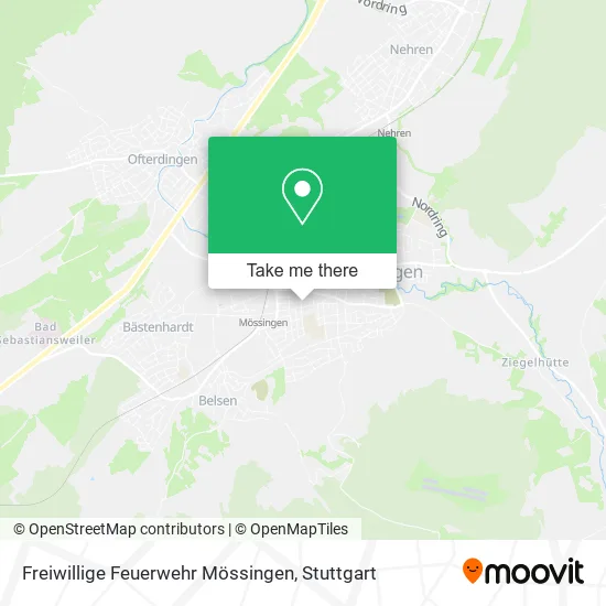 Карта Freiwillige Feuerwehr Mössingen