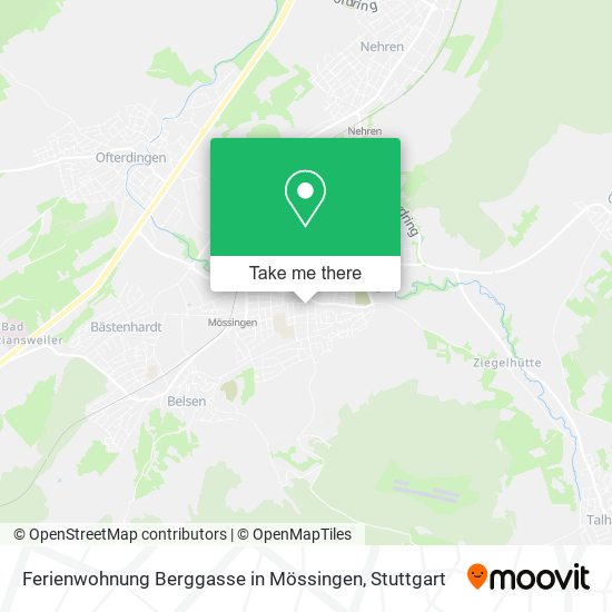 Ferienwohnung Berggasse in Mössingen map