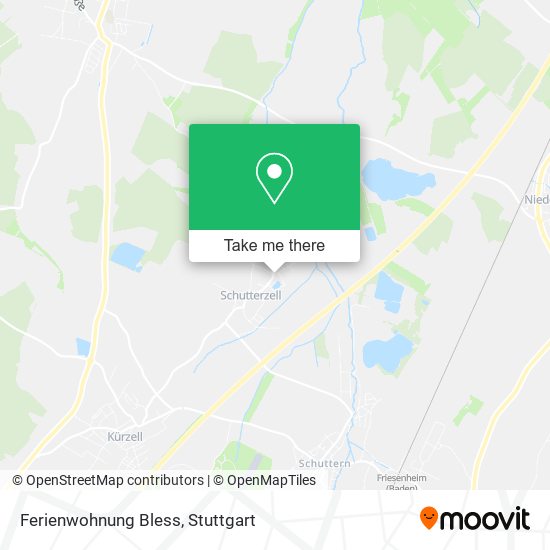 Ferienwohnung Bless map