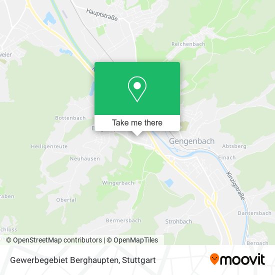 Gewerbegebiet Berghaupten map