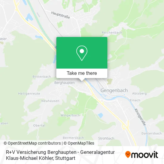 Карта R+V Versicherung Berghaupten - Generalagentur Klaus-Michael Köhler