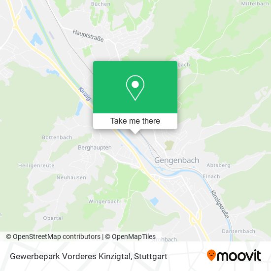Gewerbepark Vorderes Kinzigtal map