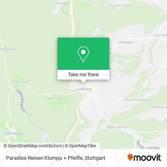 Карта Paradies-Reisen Klumpp + Pfeifle