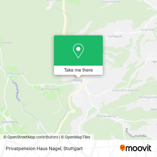Privatpension Haus Nagel map
