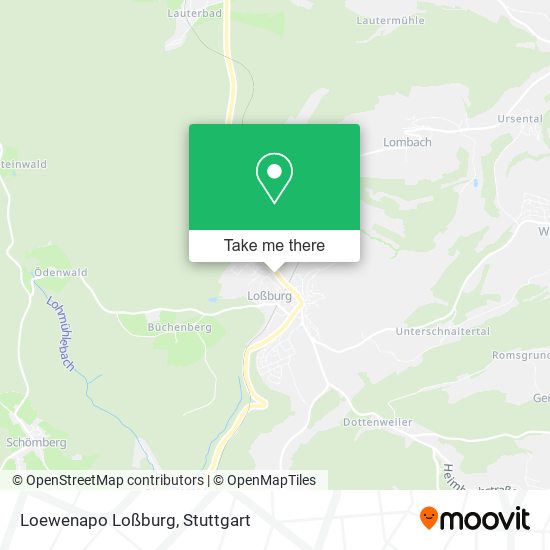 Loewenapo Loßburg map