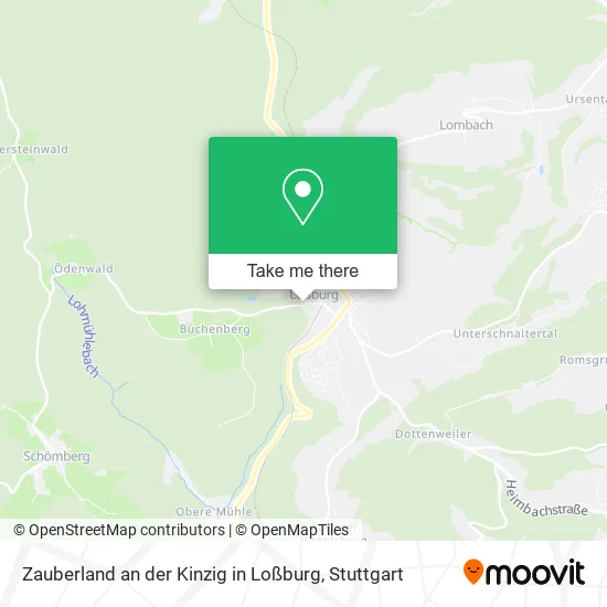Карта Zauberland an der Kinzig in Loßburg
