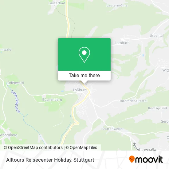 Карта Alltours Reisecenter Holiday